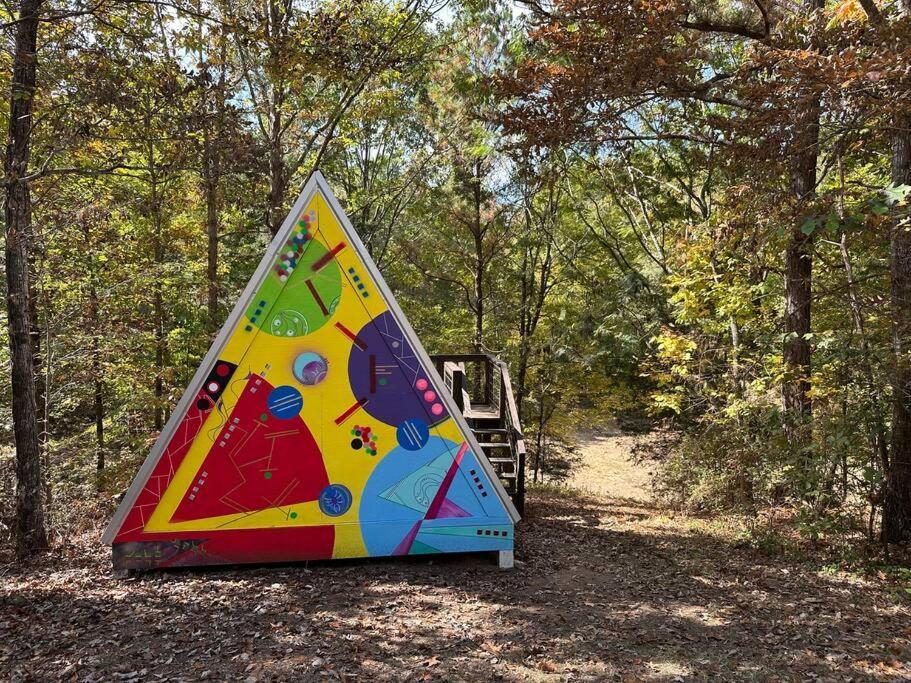 Bohamia - Cozy A-Frame Glamp On 268 Acre Forest Retreat Talladega Bagian luar foto