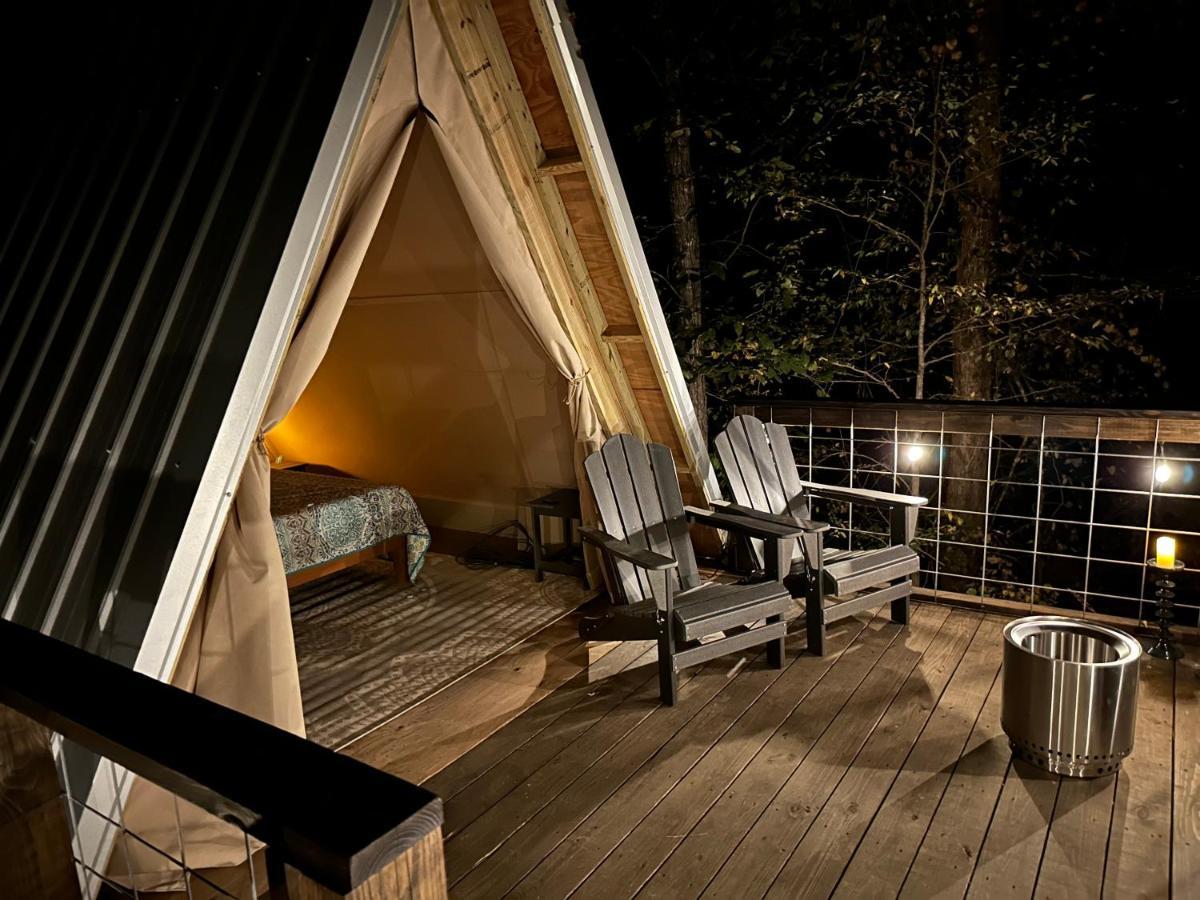 Bohamia - Cozy A-Frame Glamp On 268 Acre Forest Retreat Talladega Bagian luar foto
